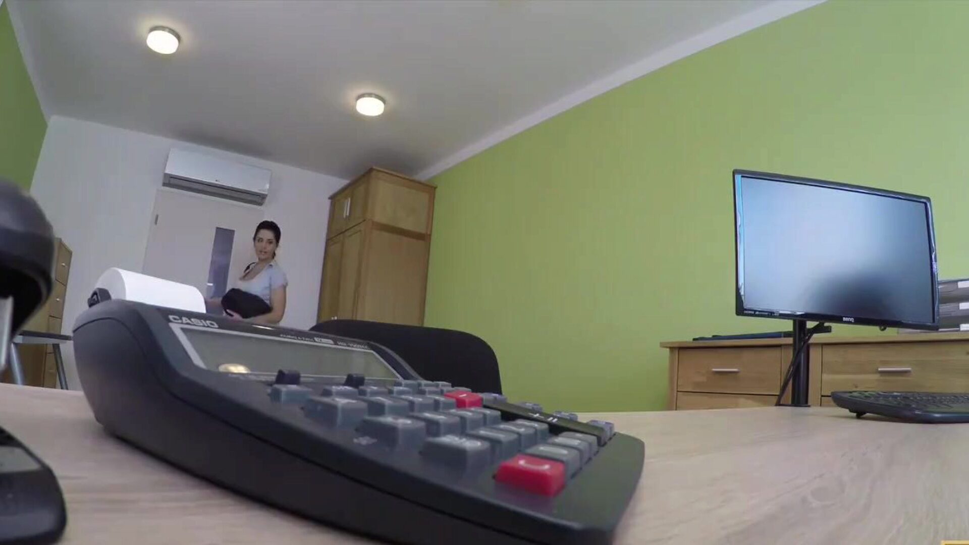LOAN4K. Only banging can aid hottie get a loan for rubdown salon
